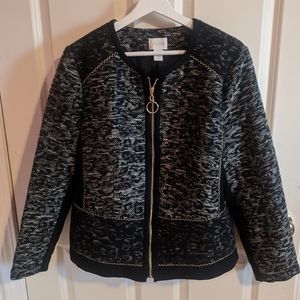 Chico's Black Zip-up Jacket